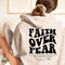 Faith over Fear Sweatshirt,Christian Shirt,Bible Verse Hoodi